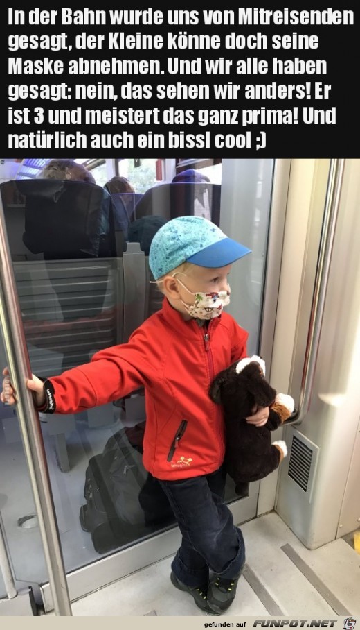 In der Bahn...