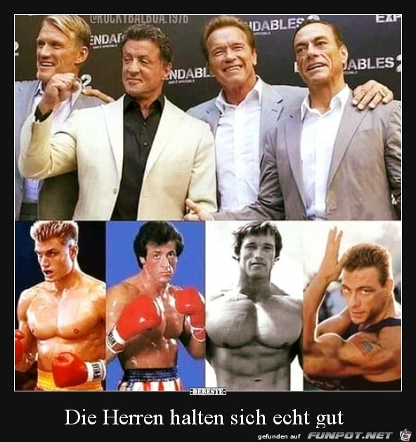 Die Herren halten sich echt gut