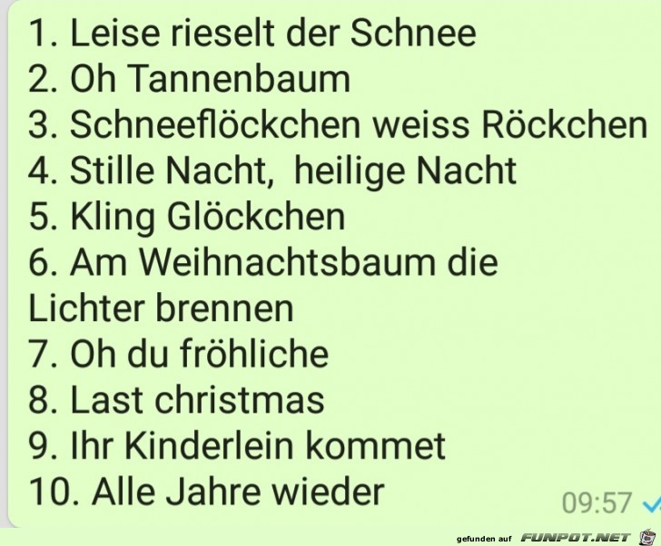 Auflsung des Weihnachtslieder-Rtsels