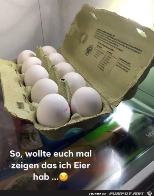 Ich habe Eier