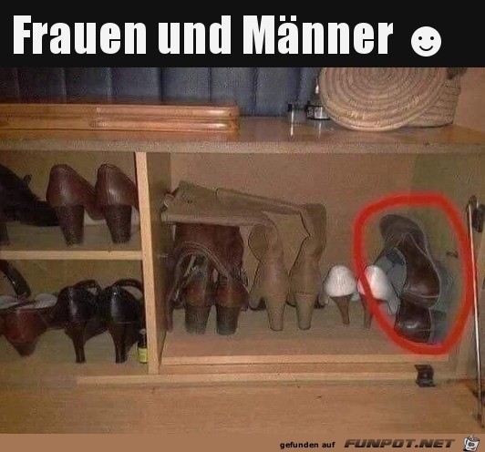 Platz fr Mnner-Schuhe