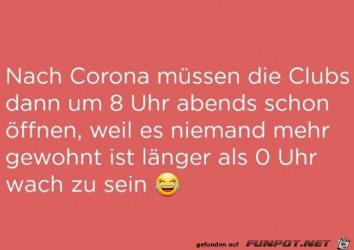 Clubs nach Corona