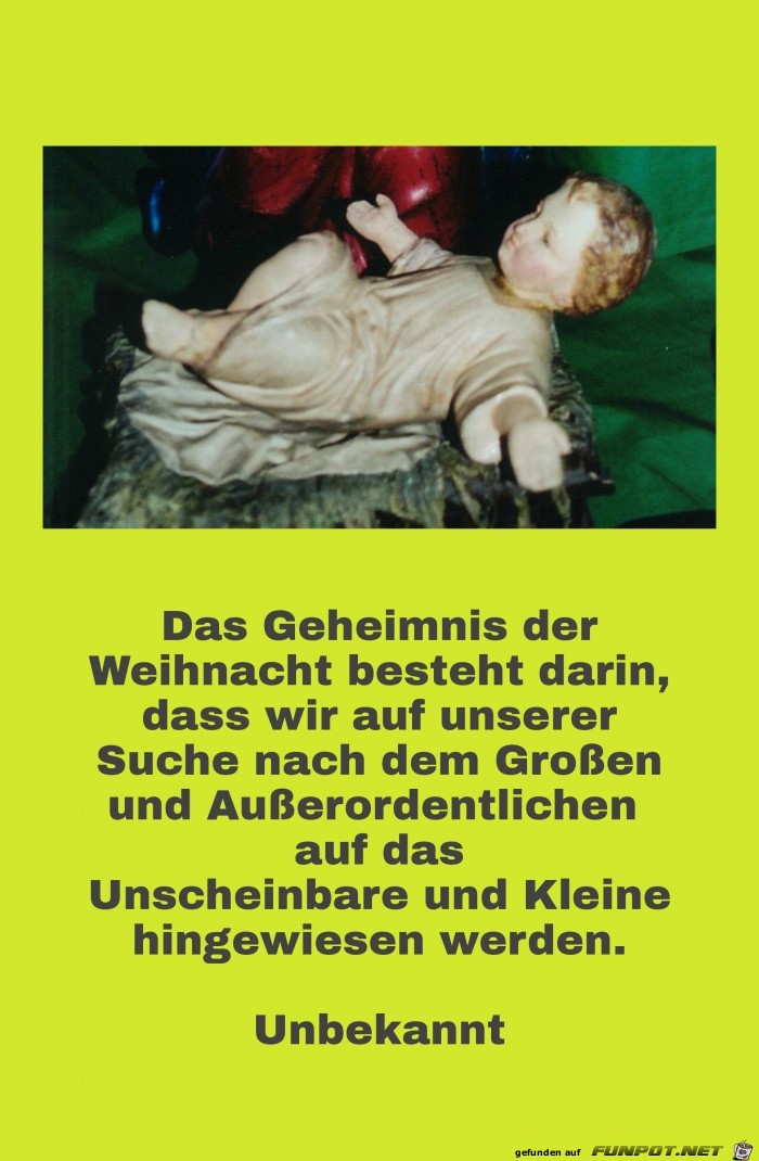 Das GEheimnis der WEihnacht