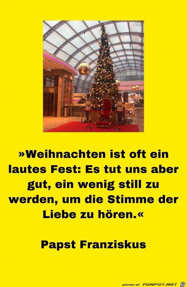 Weihnachten ist oft ein lautes Fest