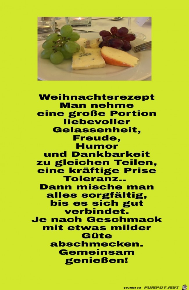 Weihnachtsrezept