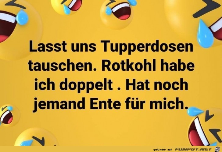 Tupperdosen tauschen