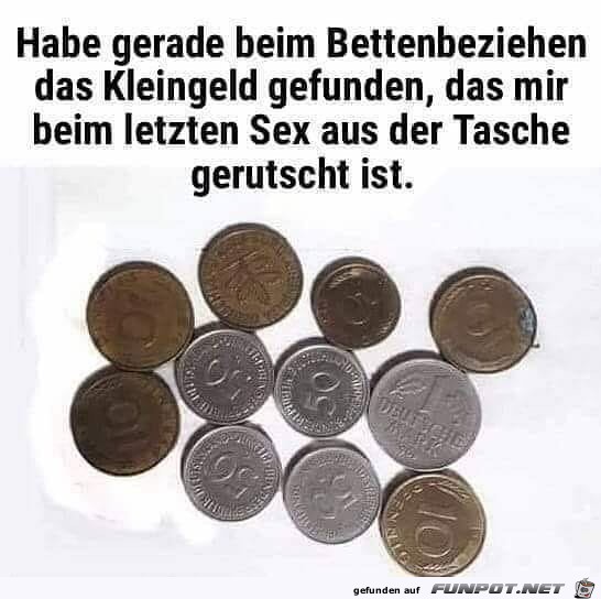 Kleingeld gefunden