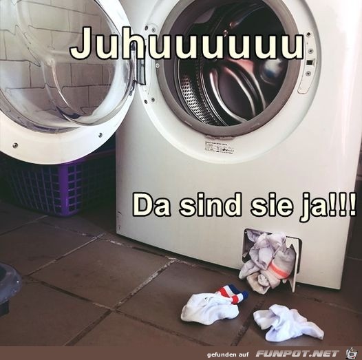 Socken gefunden