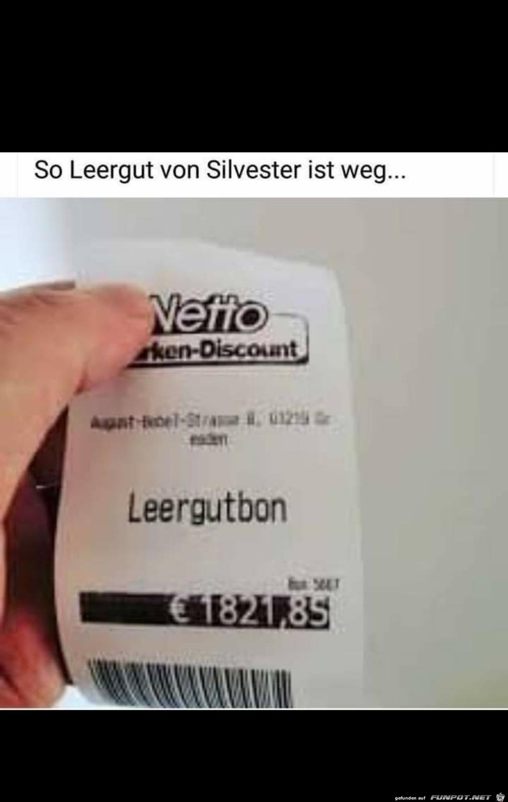 Leergut von Sivester weggebracht