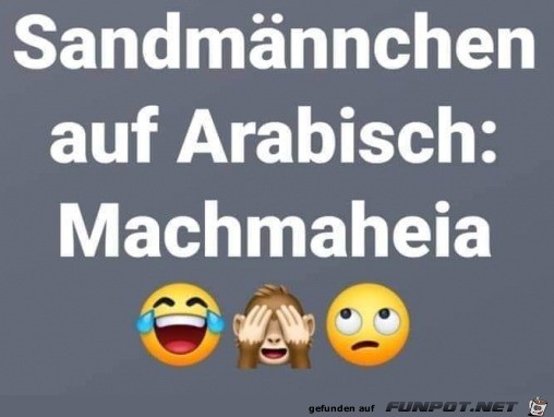 Sandmnnchen auf arabisch