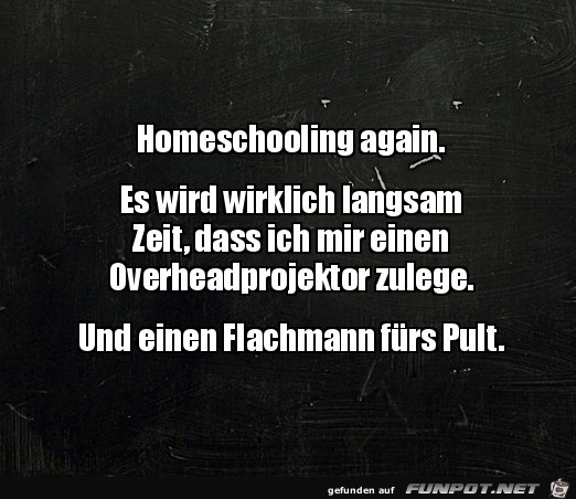 Wieder Homeschooling