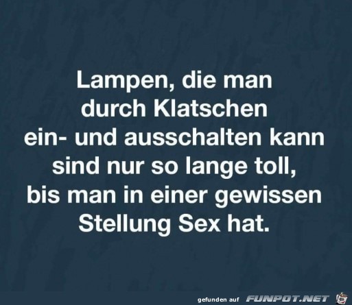 Lampen und Sex