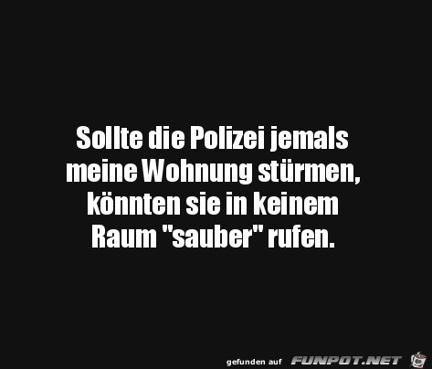 Kein Raum ist sauber