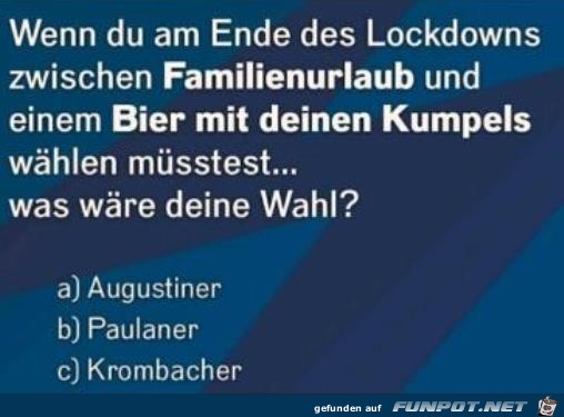 Ende des Lockdowns