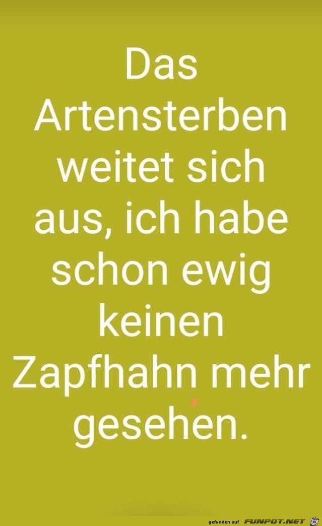 Artensterben