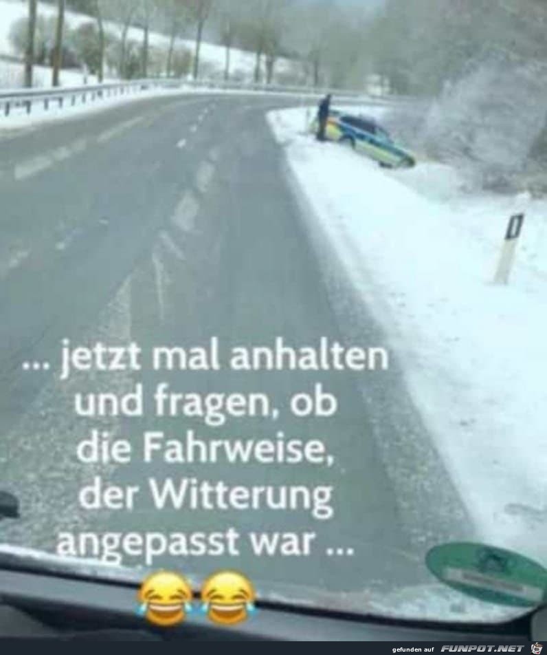 angepasste Fahrweise