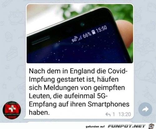 Pltzlich 5G-Empfang