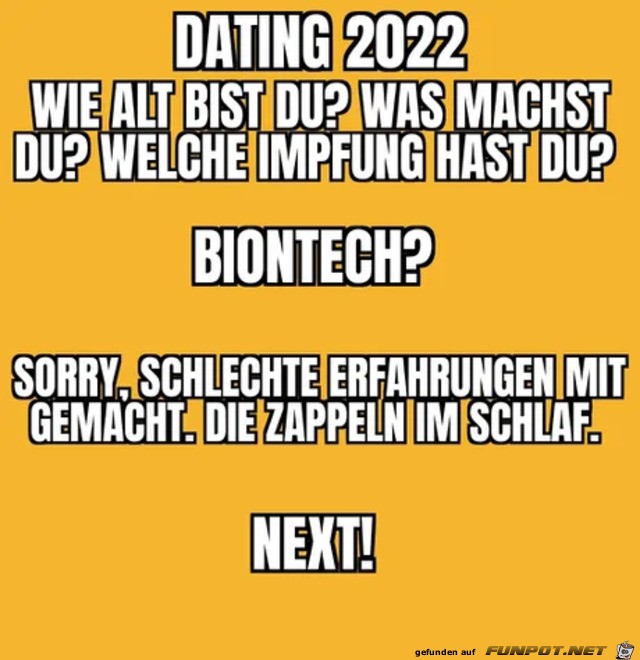 Dating im Jahr 2022