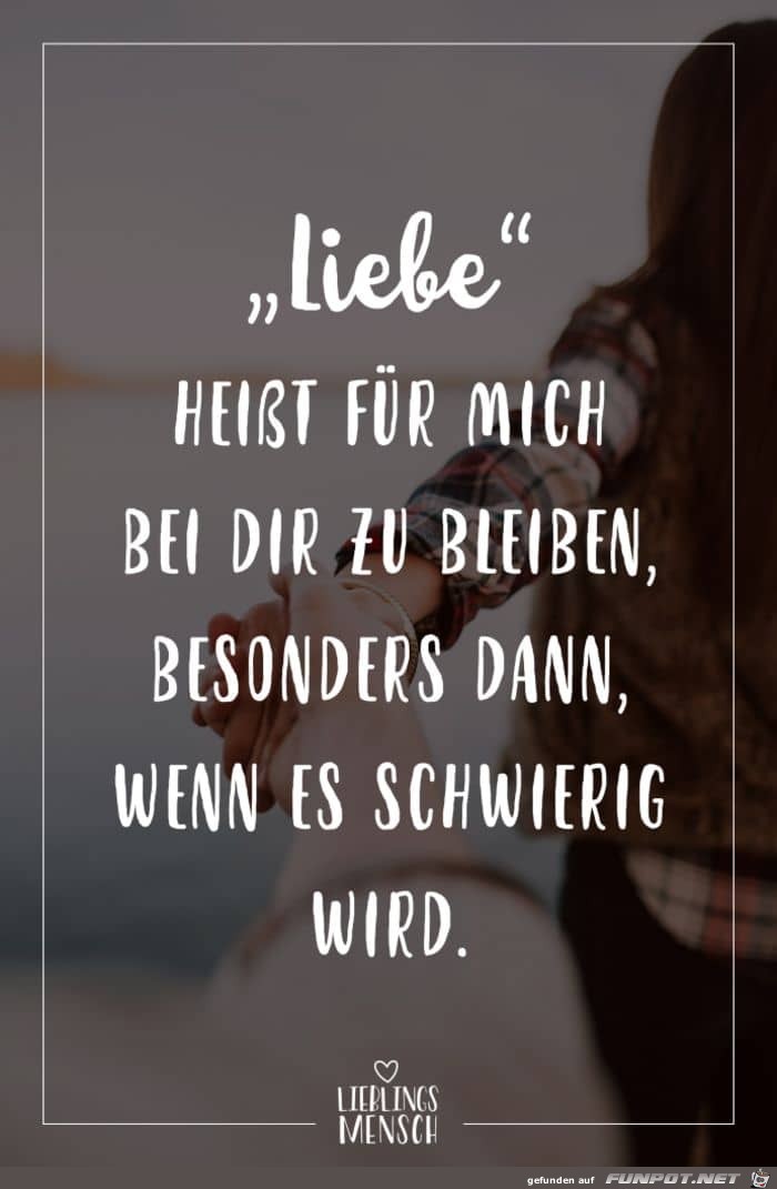 Liebe heit fr mich