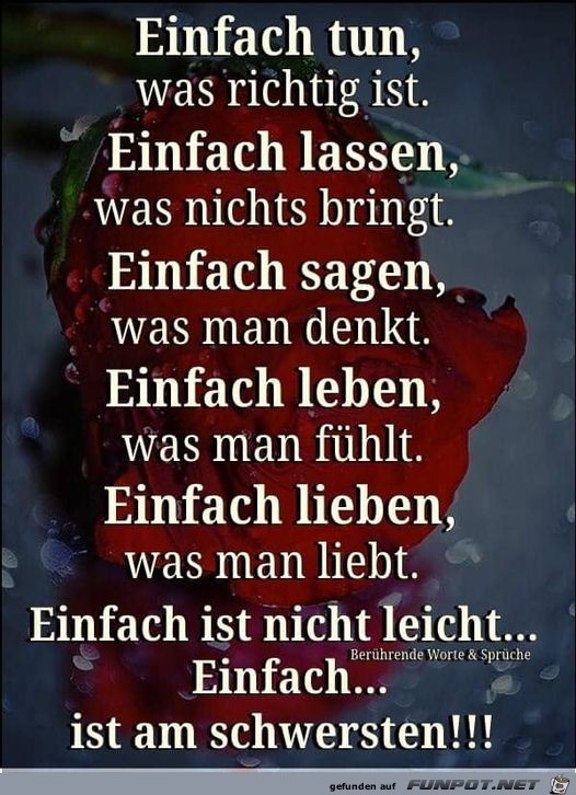 Einfach...