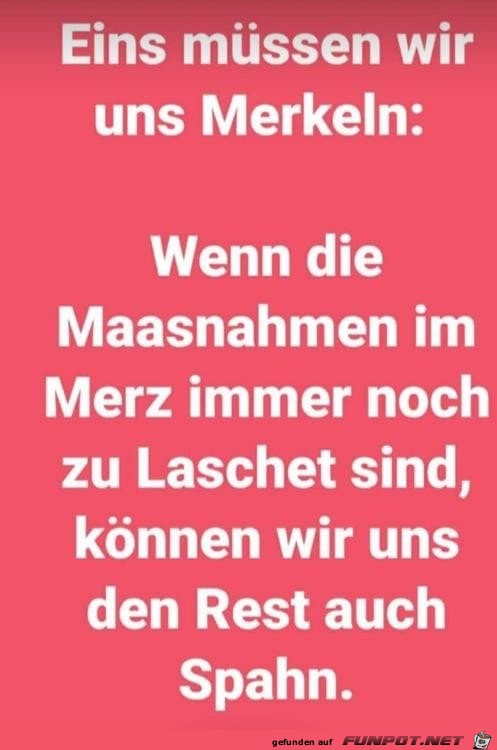 Das mssen wir uns merkeln