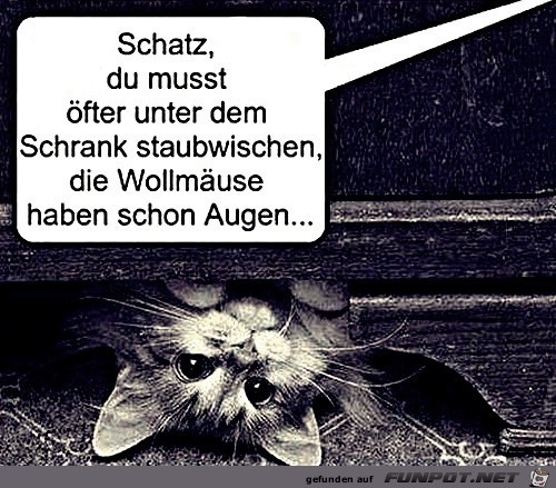 Wollmuse mit Augen