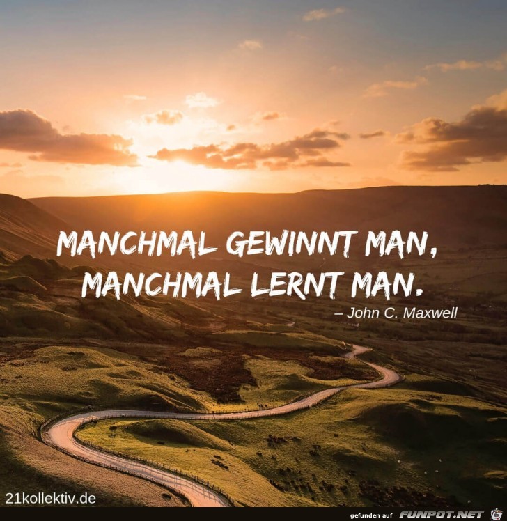 Manchmal gewinnt man