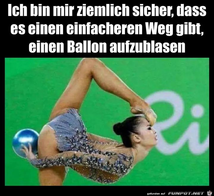 Ballon aufblasen