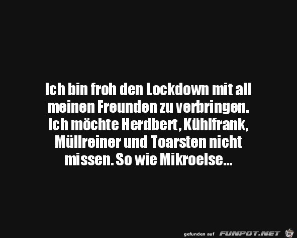 Freunde im Lockdown