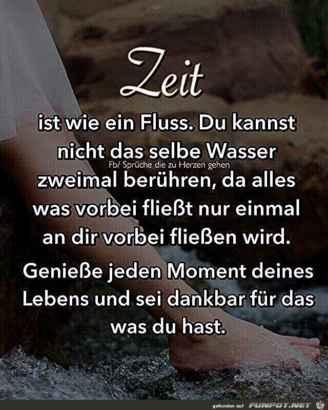 Zeit ist wie ein Flu....