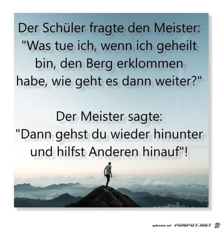 Der Schueler fragte den Meister