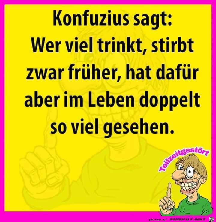 Wer viel trinkt