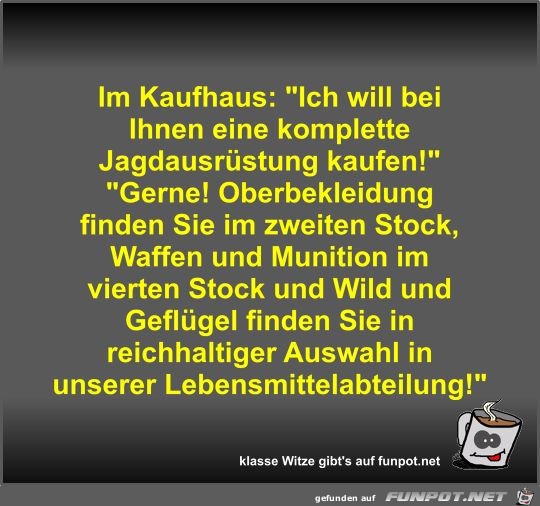 Im Kaufhaus