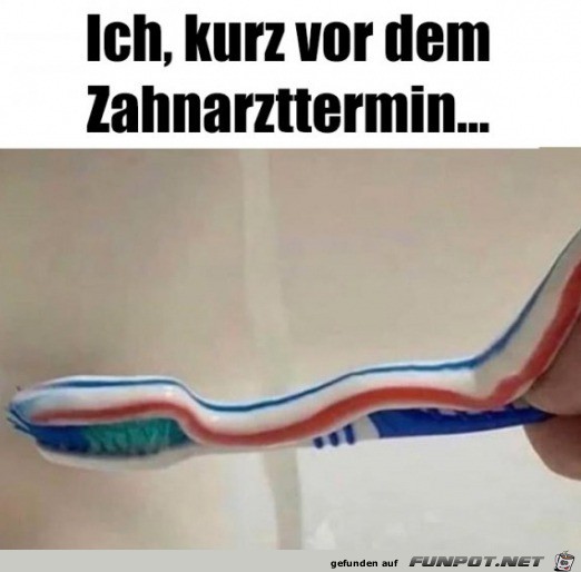 vor dem Zahnarzttermin