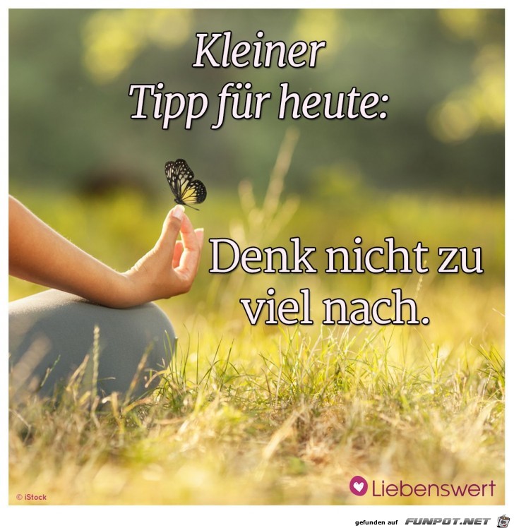 Kleiner Tipp fr heute