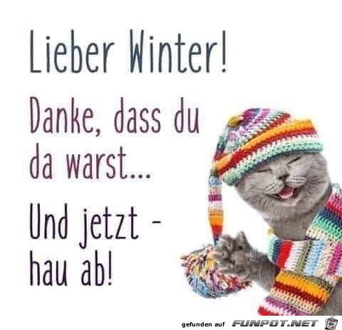 Winter hau ab Winter hau ab