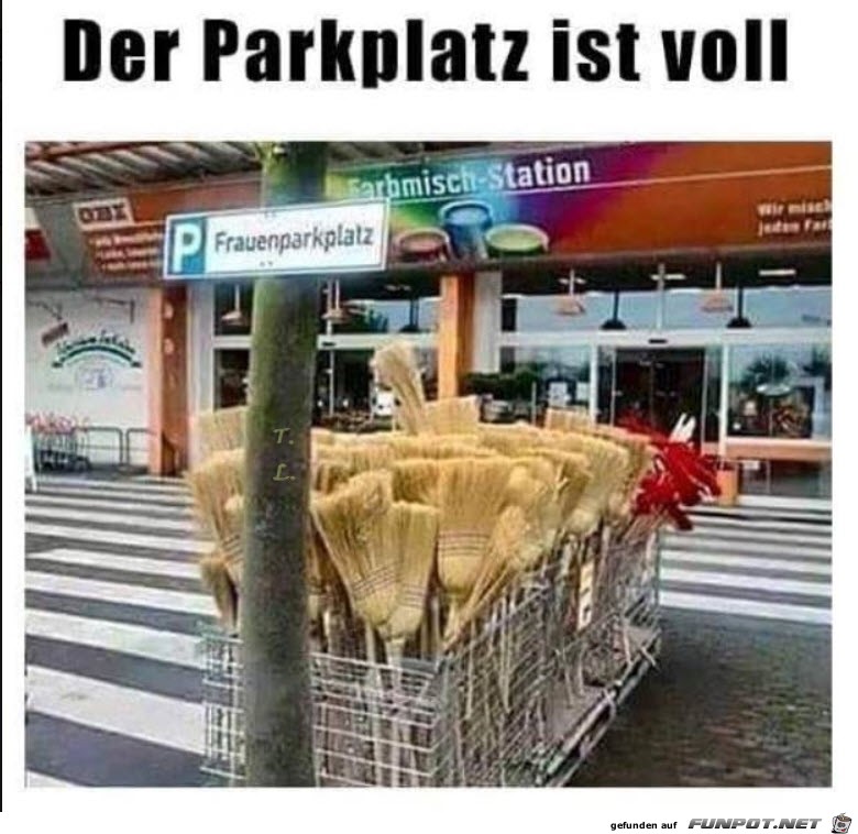 Voller Parkplatz Voller Parkplatz
