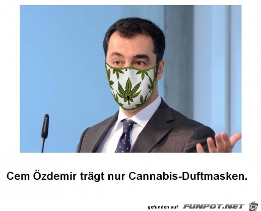 Cannabis-Duftmaske