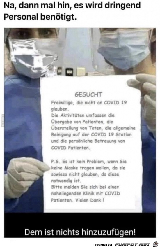 Freiwillige gesucht