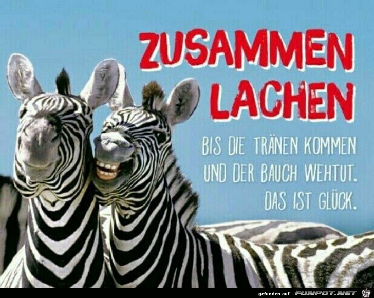 Zusammen lachen