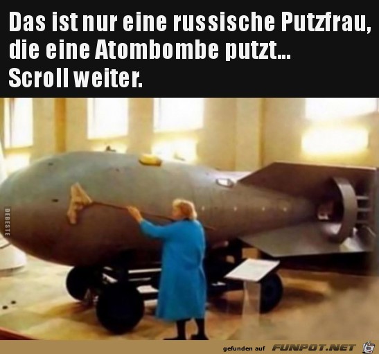 Eine russische Putzfrau