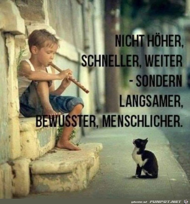 Langsamer und menschlicher