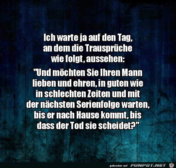 Neuer Trauspruch