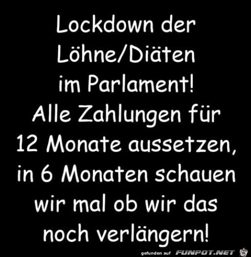 Lockdown der Loehne