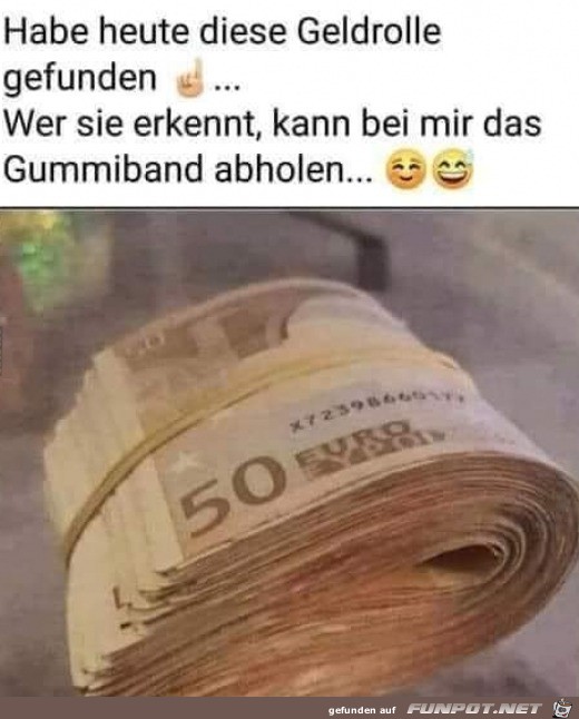 Geldrolle gefunden