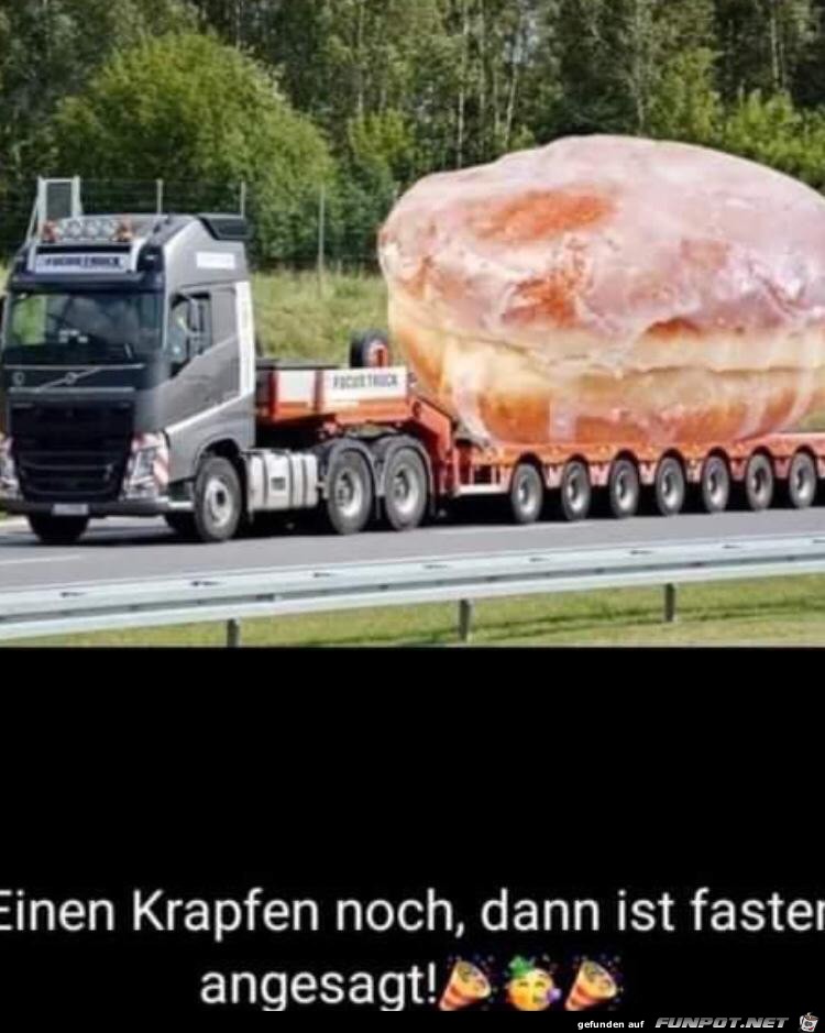 Nur noch einen Krapfen