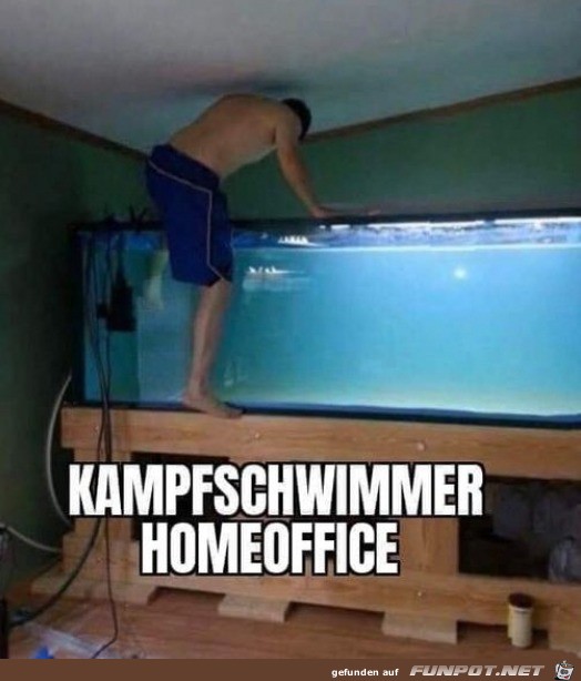 Kampfschwimmer im Home Office