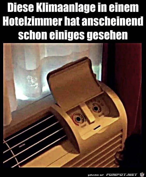 Entsetzte Klimaanlage