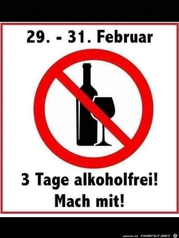 Alkohol frei