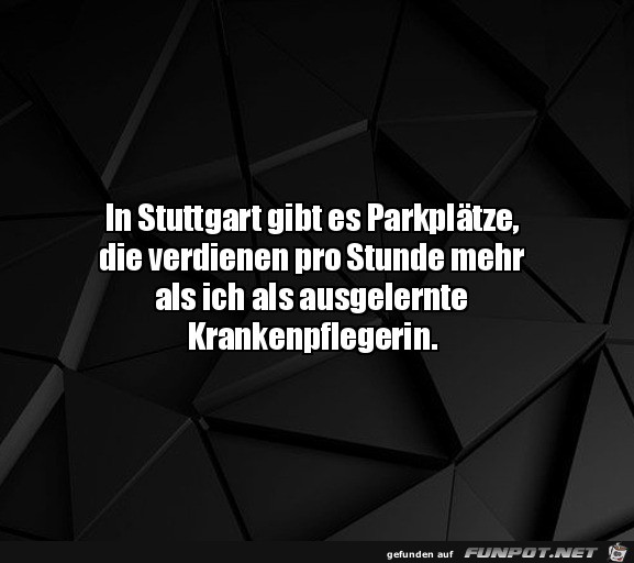 gut bezahlte Parkpltze